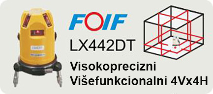 Laser sa ukrštenim linijama FOIF LX442DT