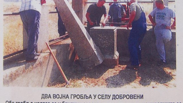 DVA VOJNA GROBLJA U SELU DOBROVENI