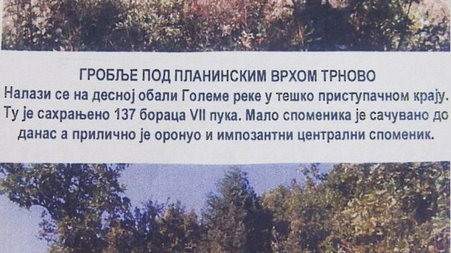 GROBLJE POD PLANINSKIM VRHOM TRNOVO