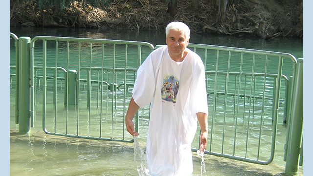 Moje drugo pokrštavanje u životu na reci Jordan, gde je sveti Jovan Krastitelj krstio Isusa Hrista, Leta gospodnjeg 2011