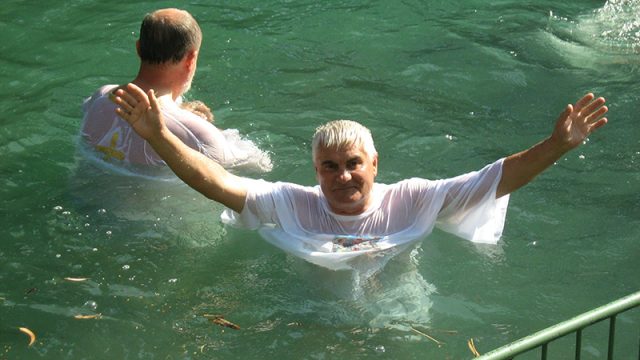 Moje drugo pokrštavanje u životu na reci Jordan, gde je sveti Jovan Krastitelj krstio Isusa Hrista, Leta gospodnjeg 2011